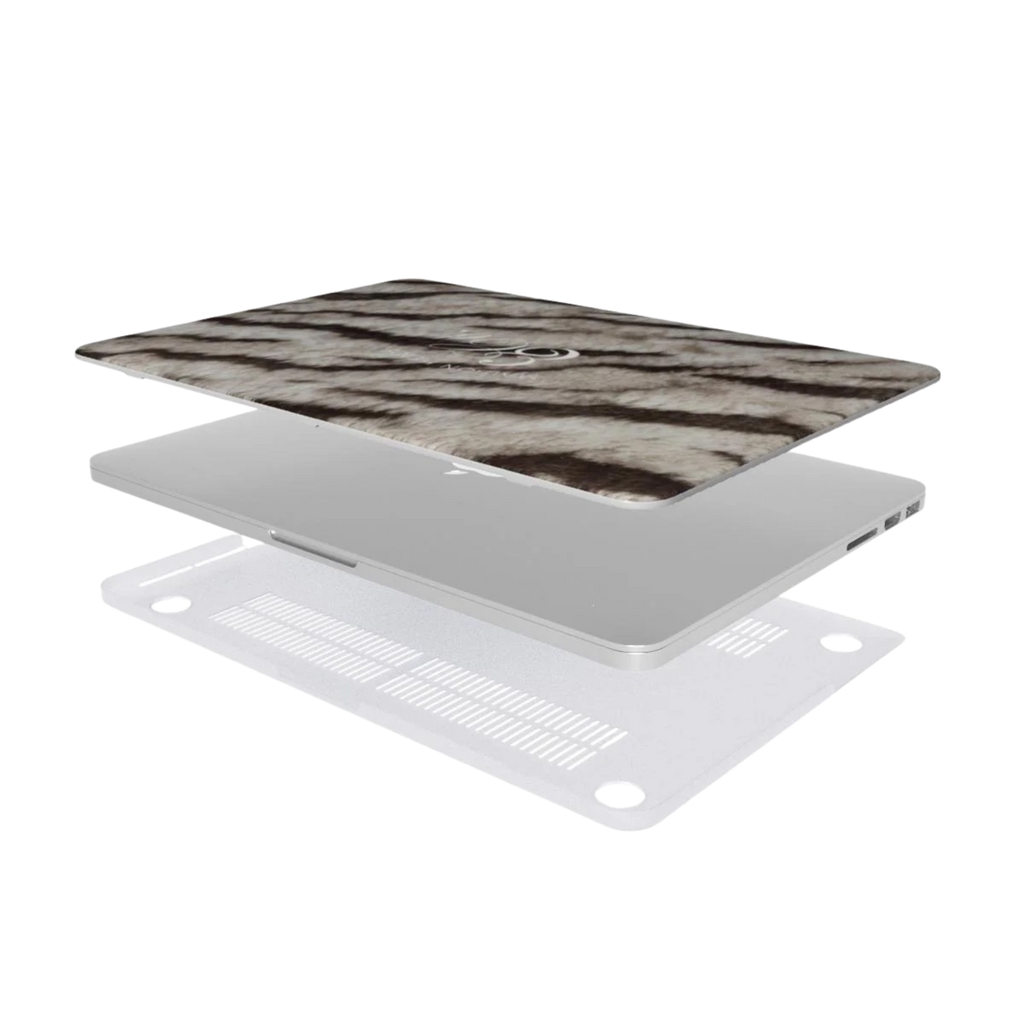 White Tiger MacBook Case