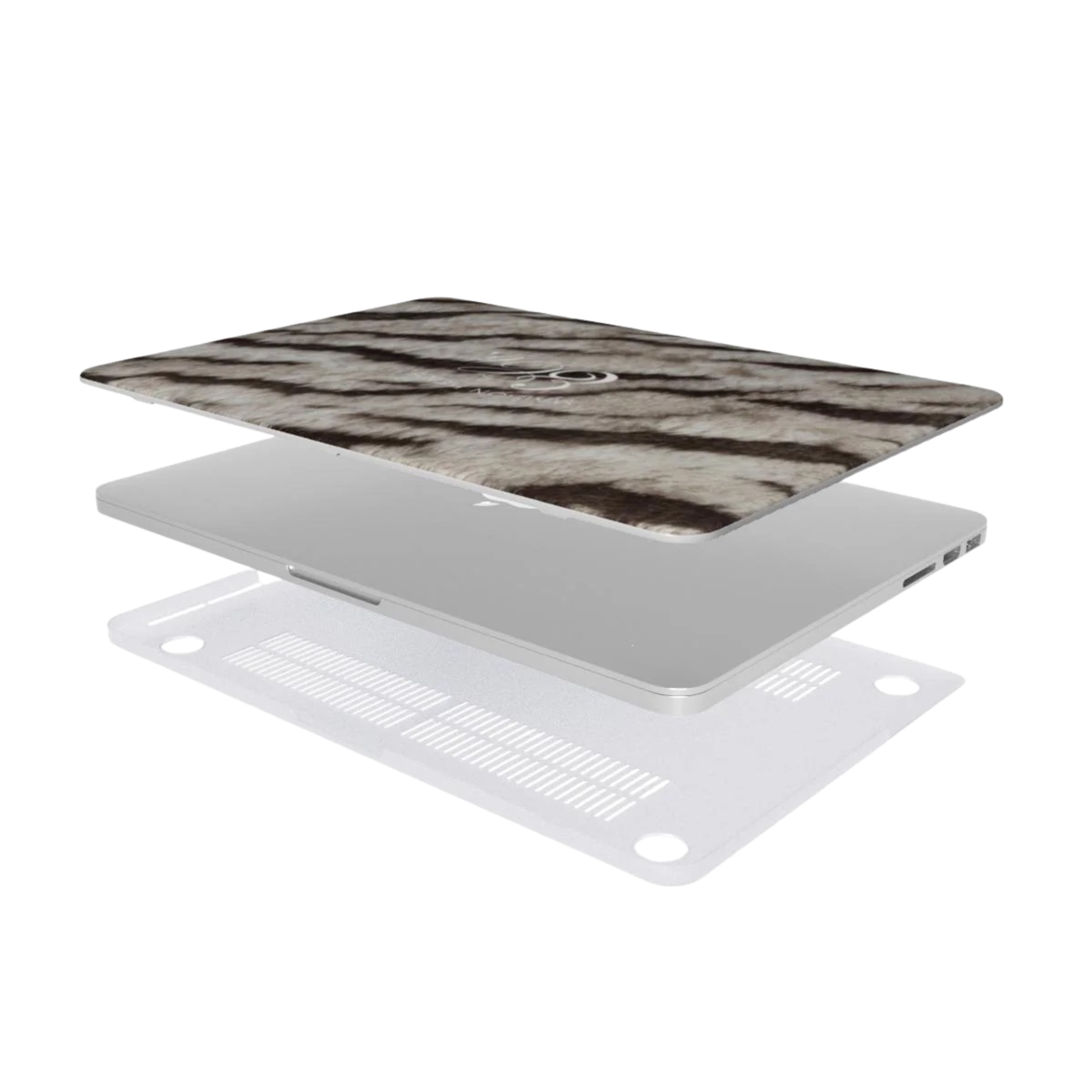 White Tiger MacBook Case