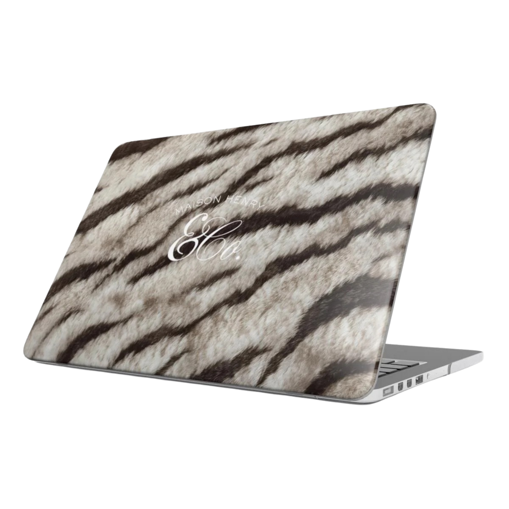 White Tiger MacBook Case