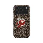 Leopard Cherry Print Snap Phone Case