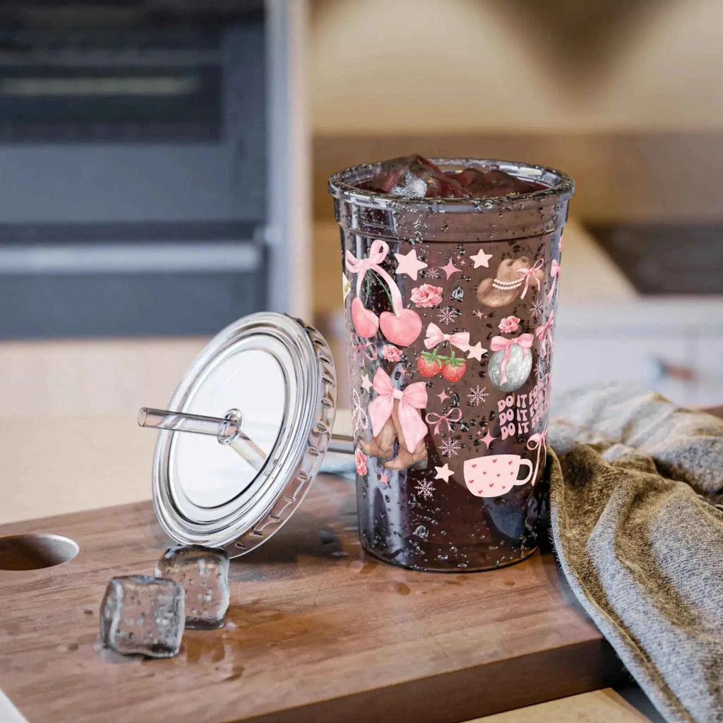 Cowboy Ribbon Acrylic Cup - Maison Henry & Co.