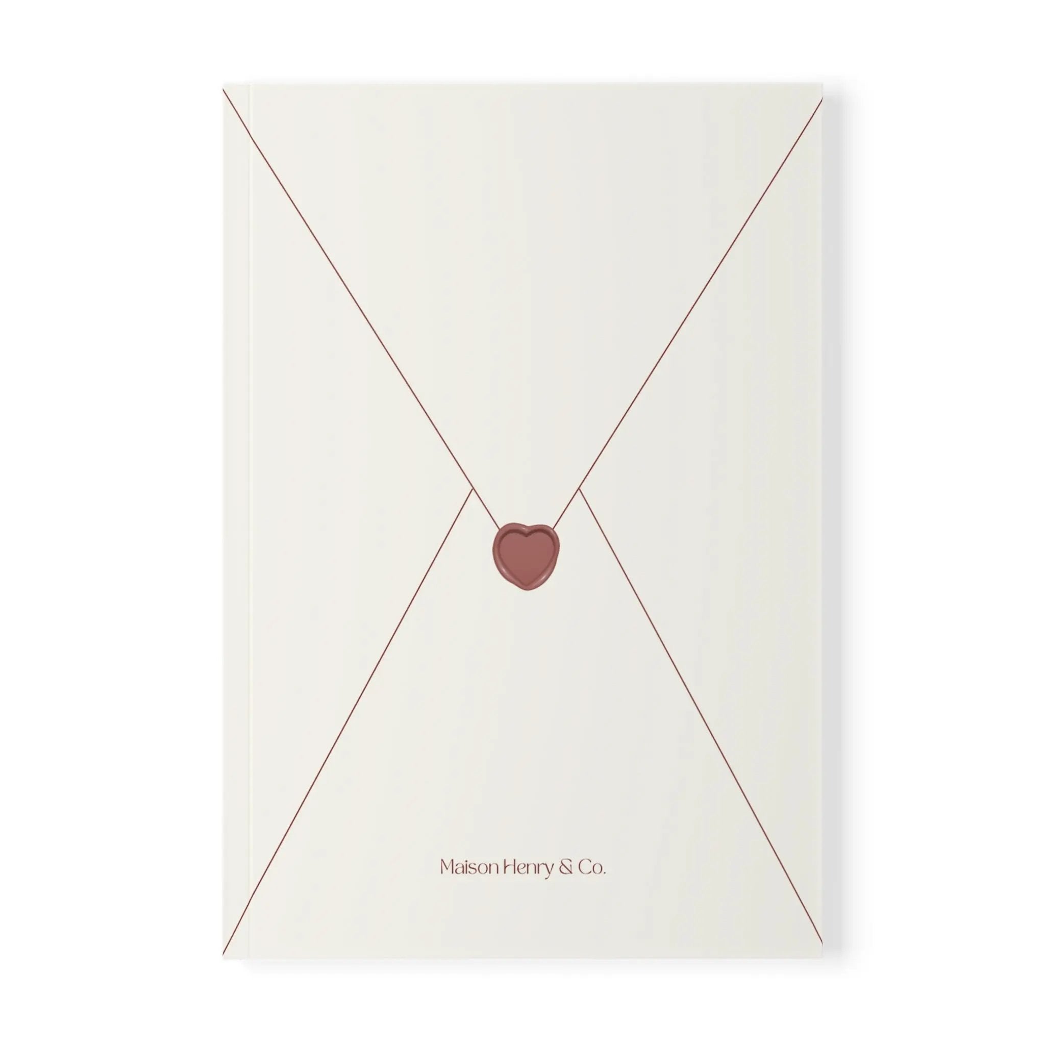 Heart Envelope Softcover Notebook - Maison Henry & Co.
