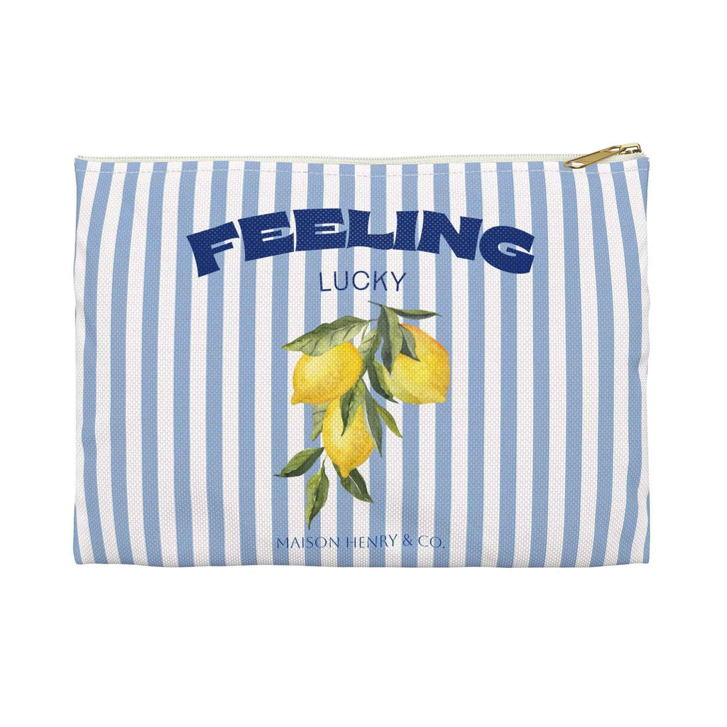 Feeling Lucky Kosmetiktasche Blau - Maison Henry & Co.