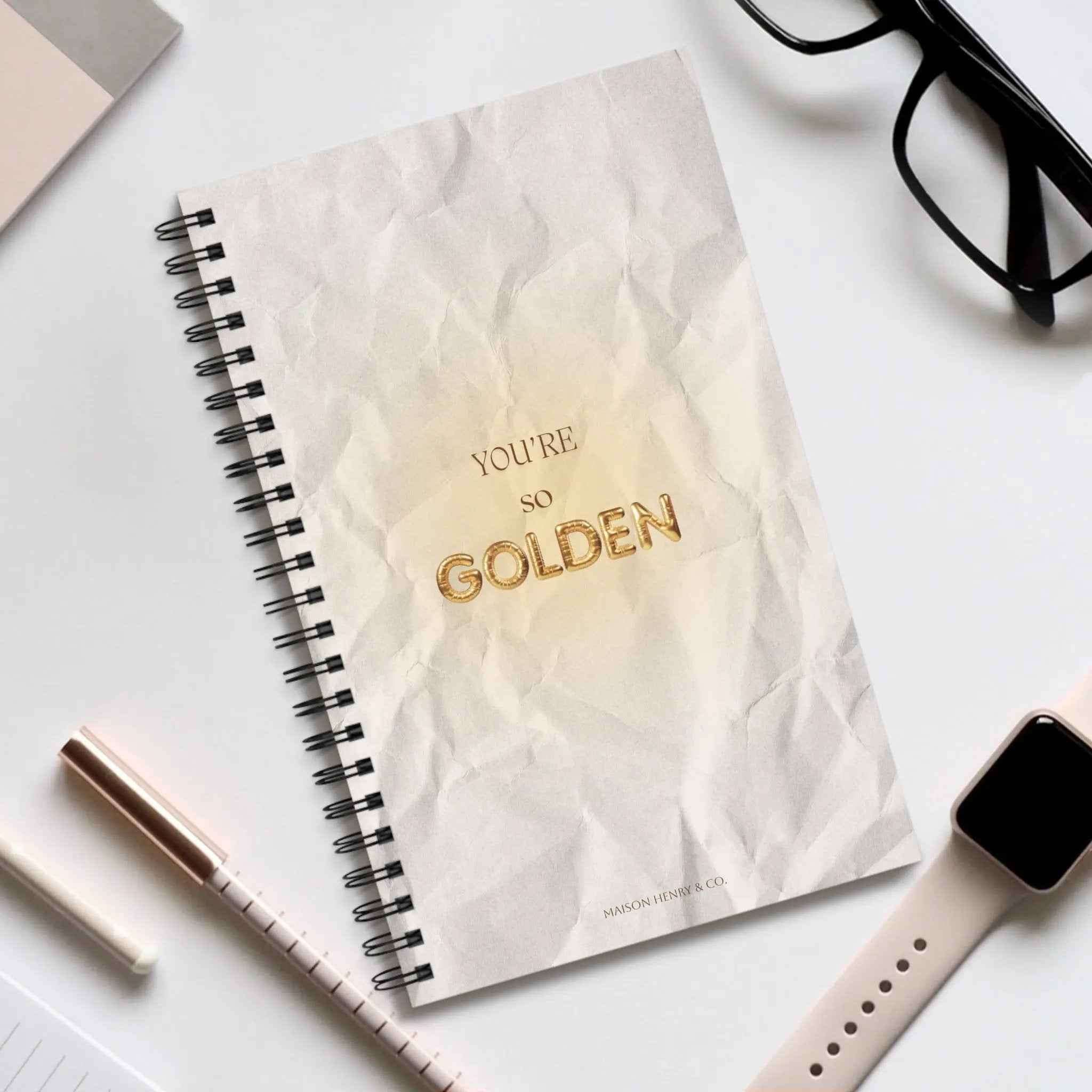 You’re So Golden Spiralnotizbuch - Maison Henry & Co.