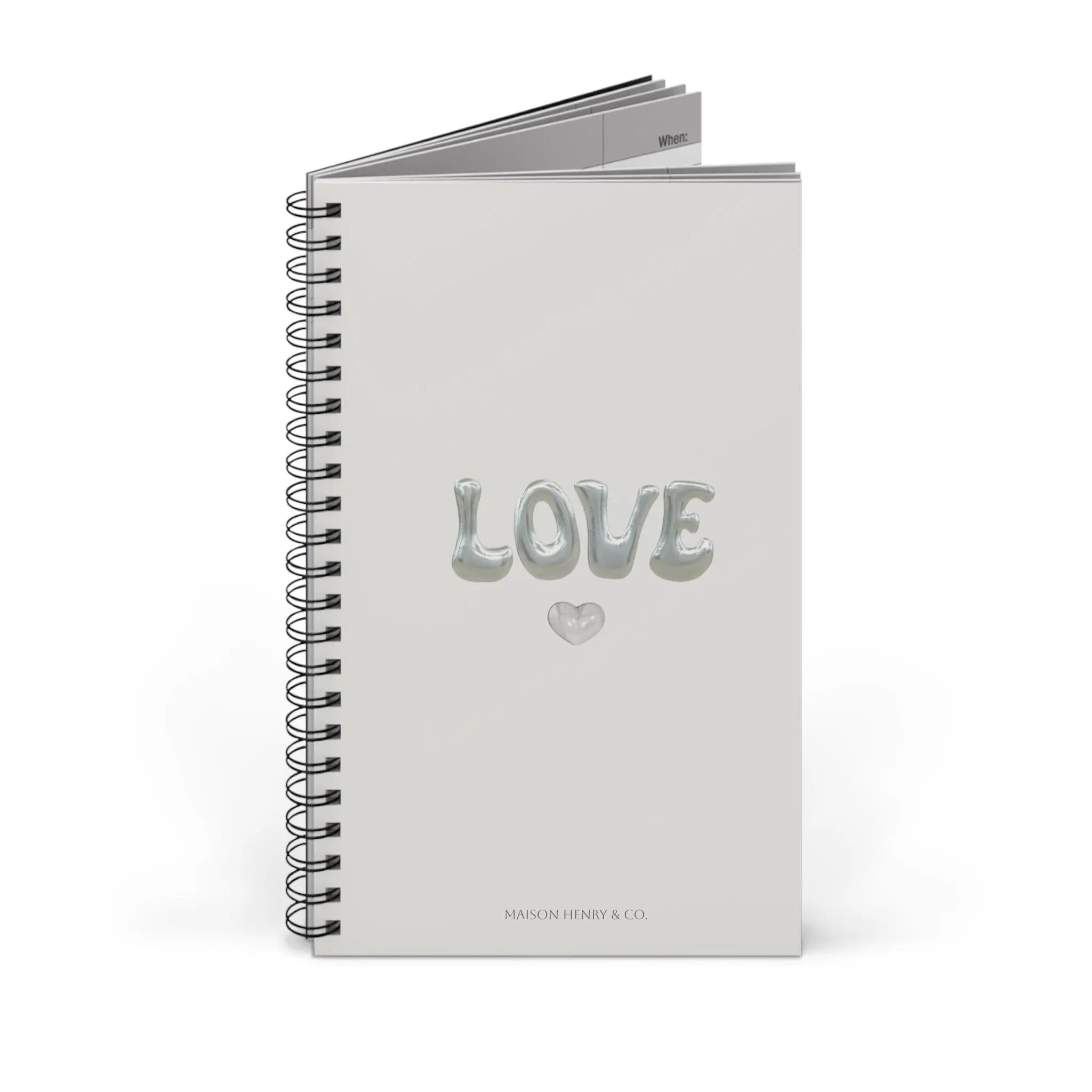 Pearly Love Spiralnotizbuch - Maison Henry & Co.