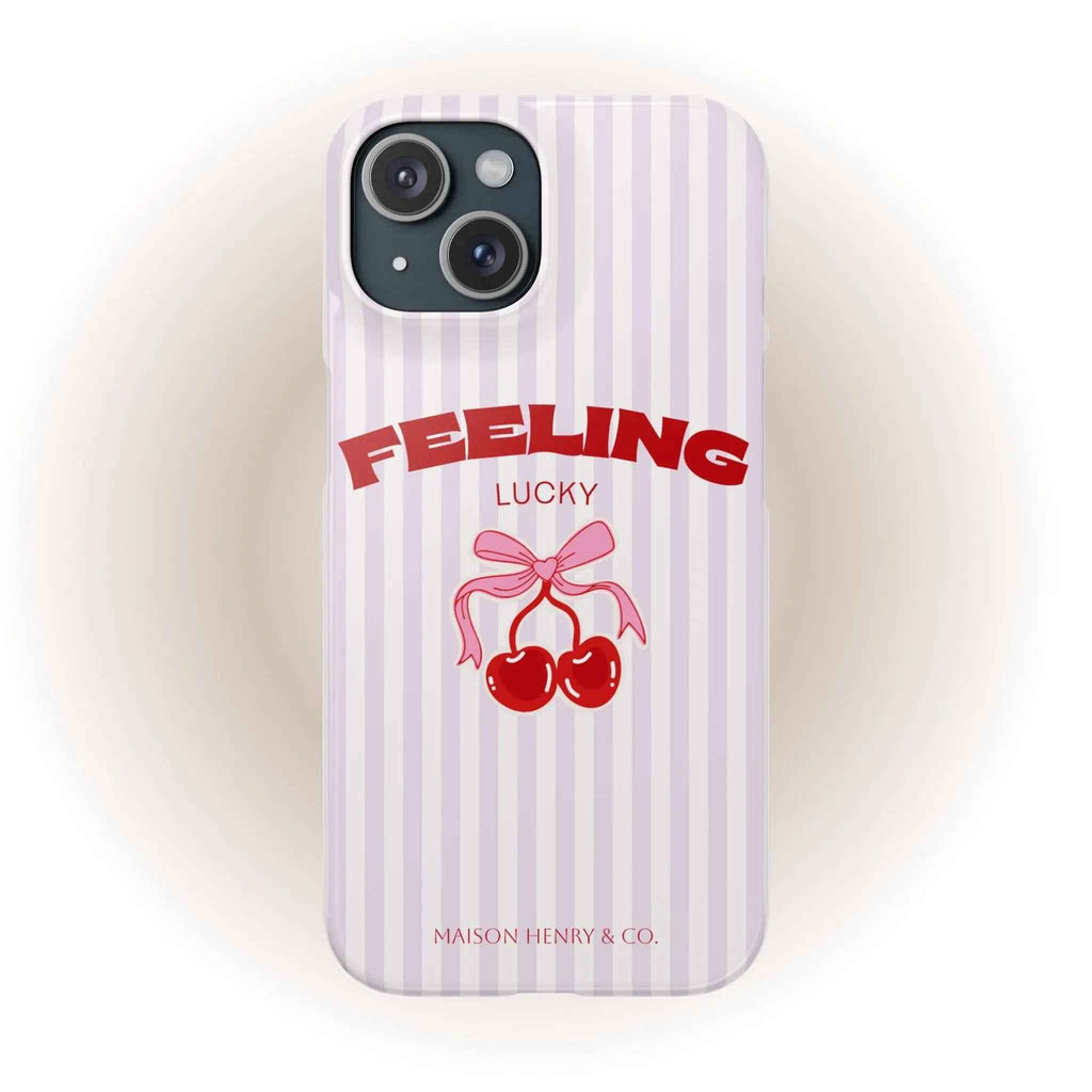 Feeling Lucky Handyhülle Pink - Maison Henry & Co.