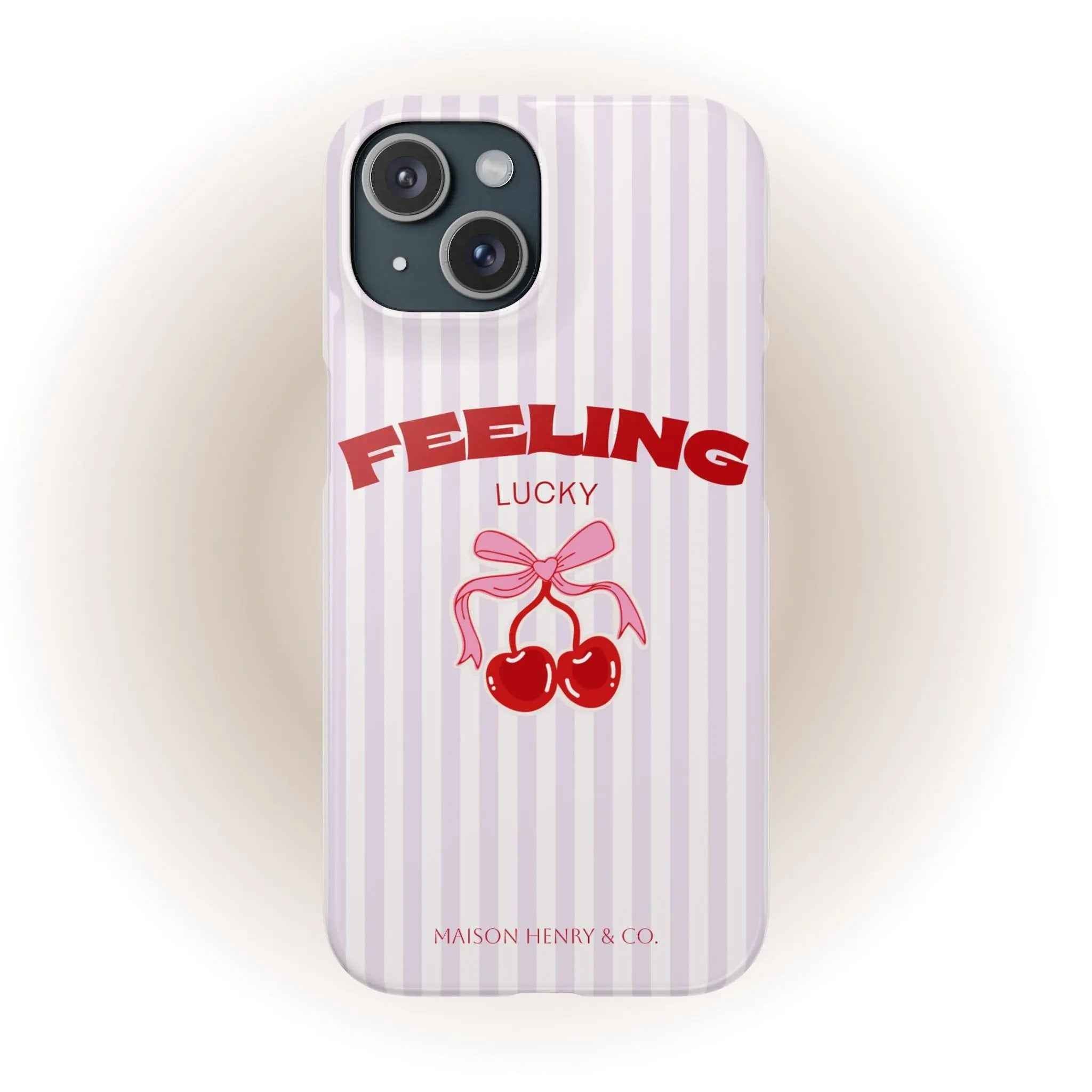 Feeling Lucky Handyhülle Pink - Maison Henry & Co.