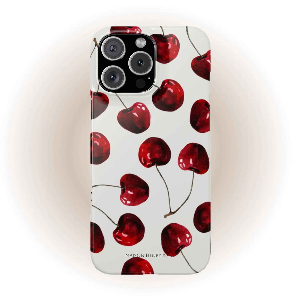 Cherry Handyhülle Weiß - Maison Henry & Co.