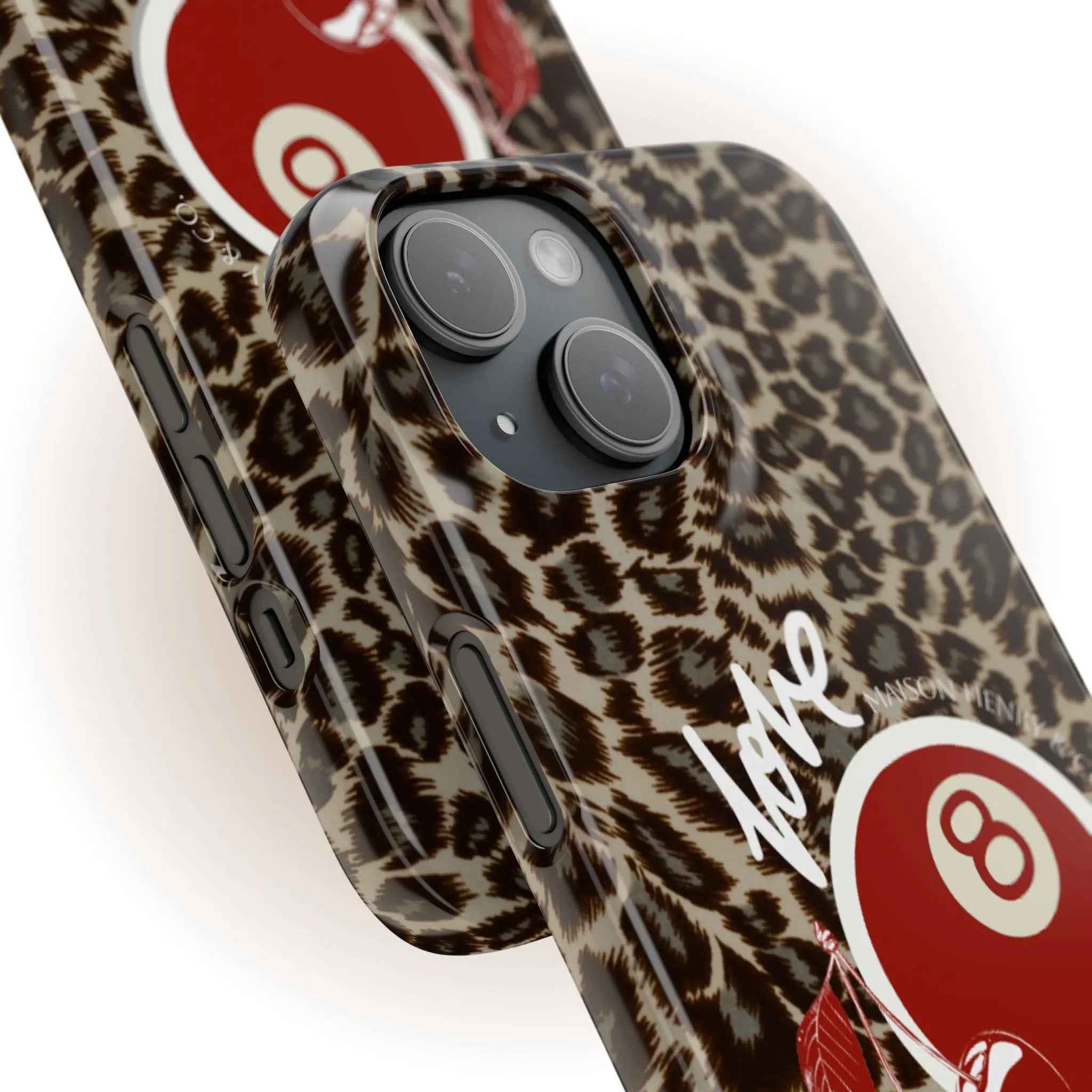 Leopard Cherry Print Handyhülle - Maison Henry & Co.