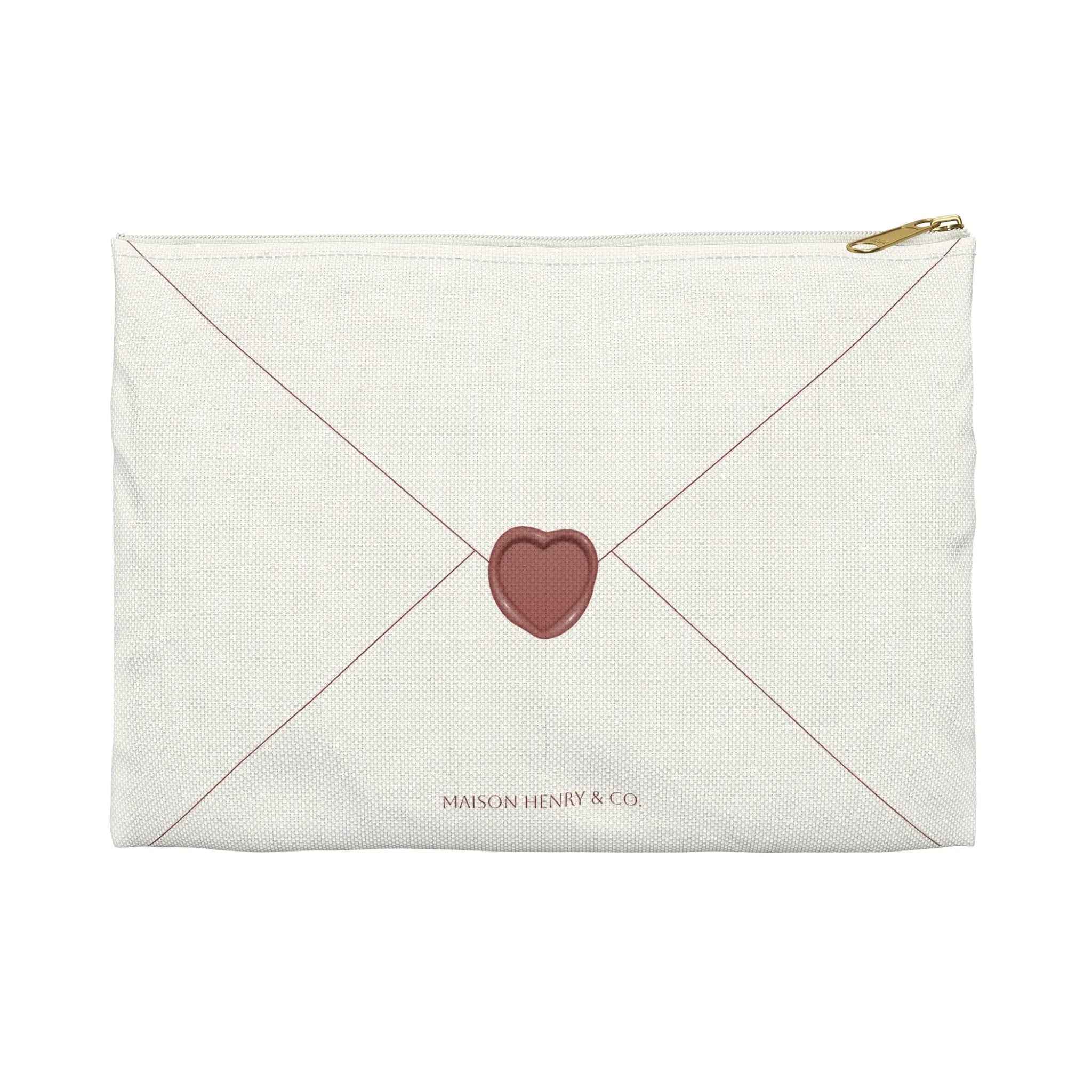 Heart Envelope Kosmetiktasche - Maison Henry & Co.