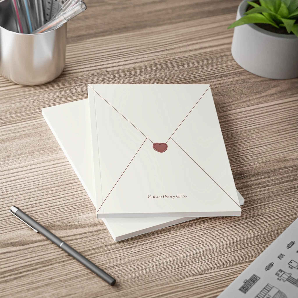 Heart Envelope Softcover Notebook - Maison Henry & Co.