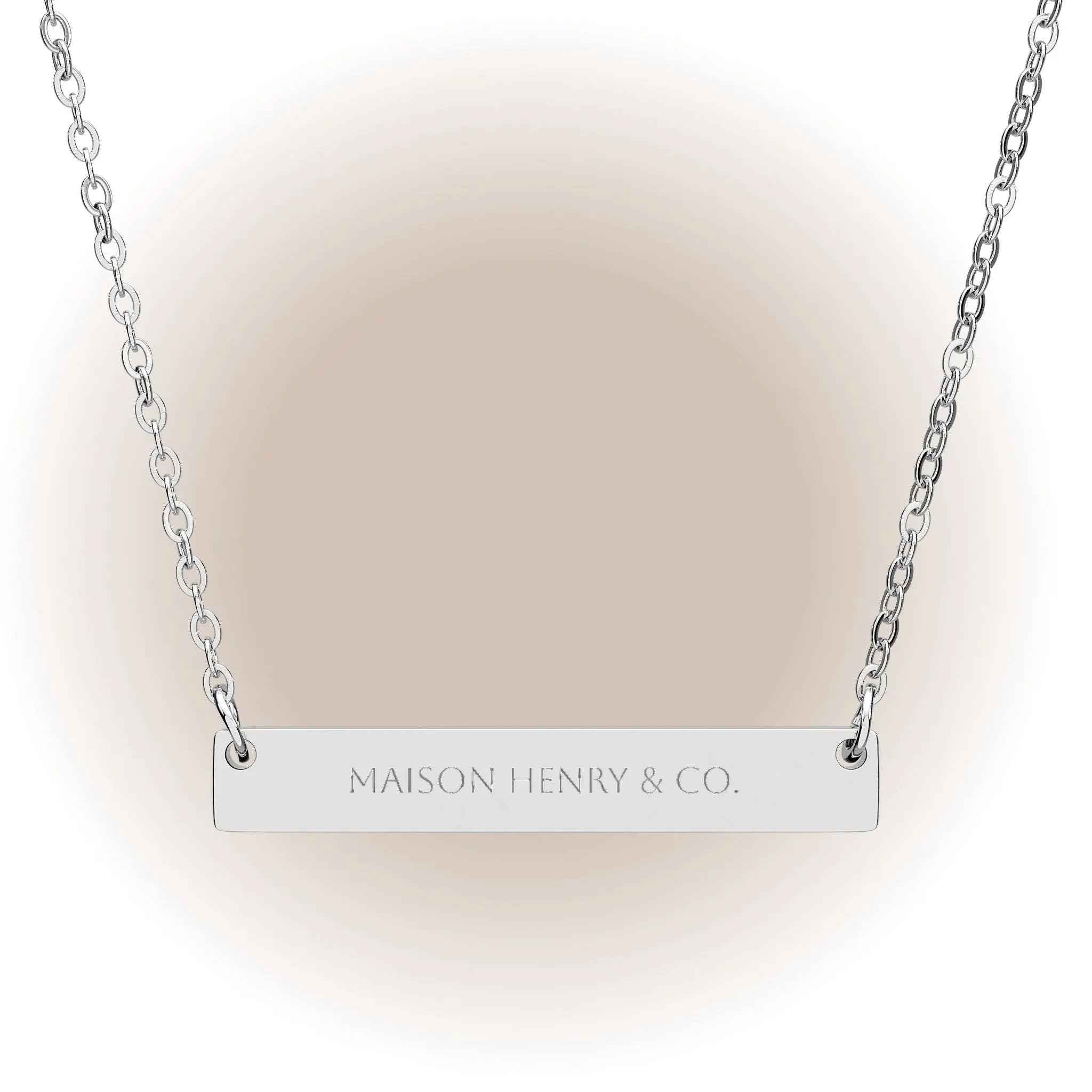 Horizontal Bar Necklace - Maison Henry & Co.