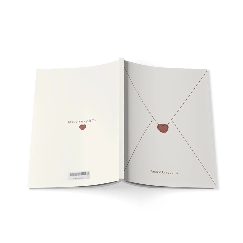 Heart Envelope Softcover Notebook - Maison Henry & Co.