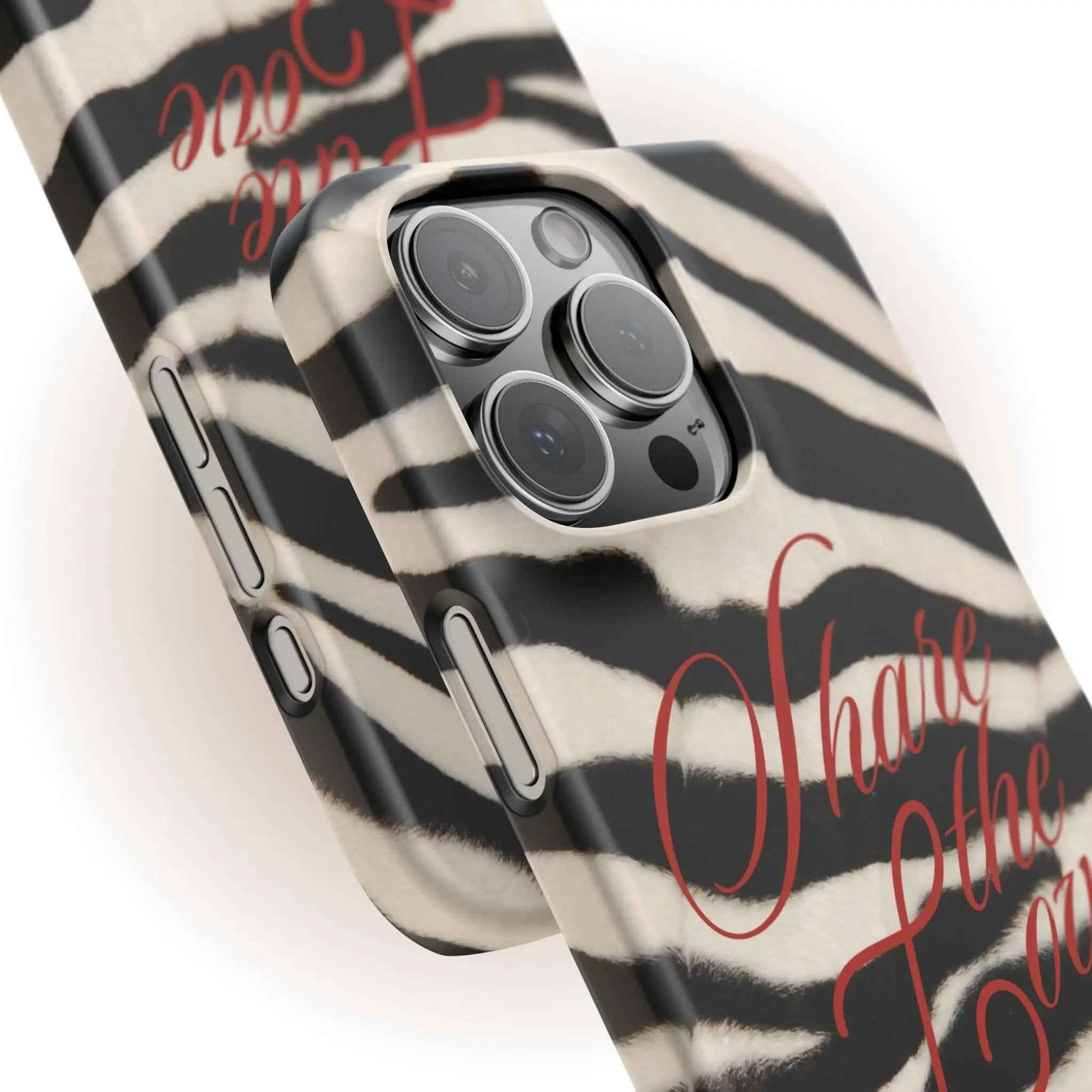 Share The Love Zebra Print Handyhülle - Maison Henry & Co.