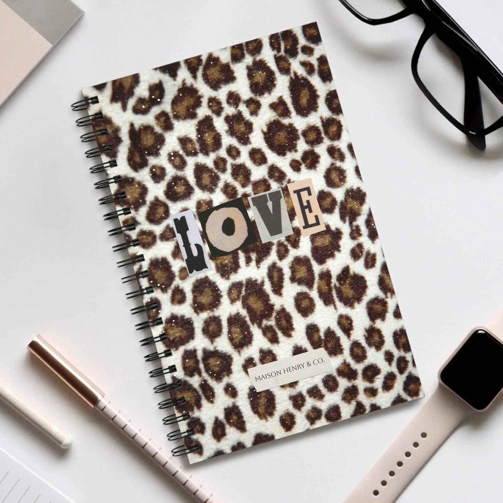 Leopard Love Spiralnotizbuch - Maison Henry & Co.