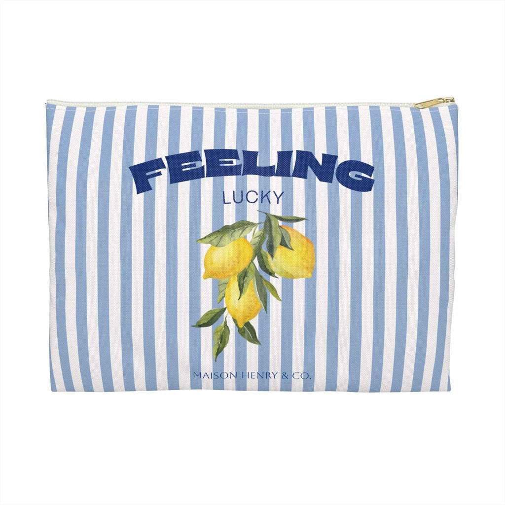 Feeling Lucky Kosmetiktasche Blau - Maison Henry & Co.