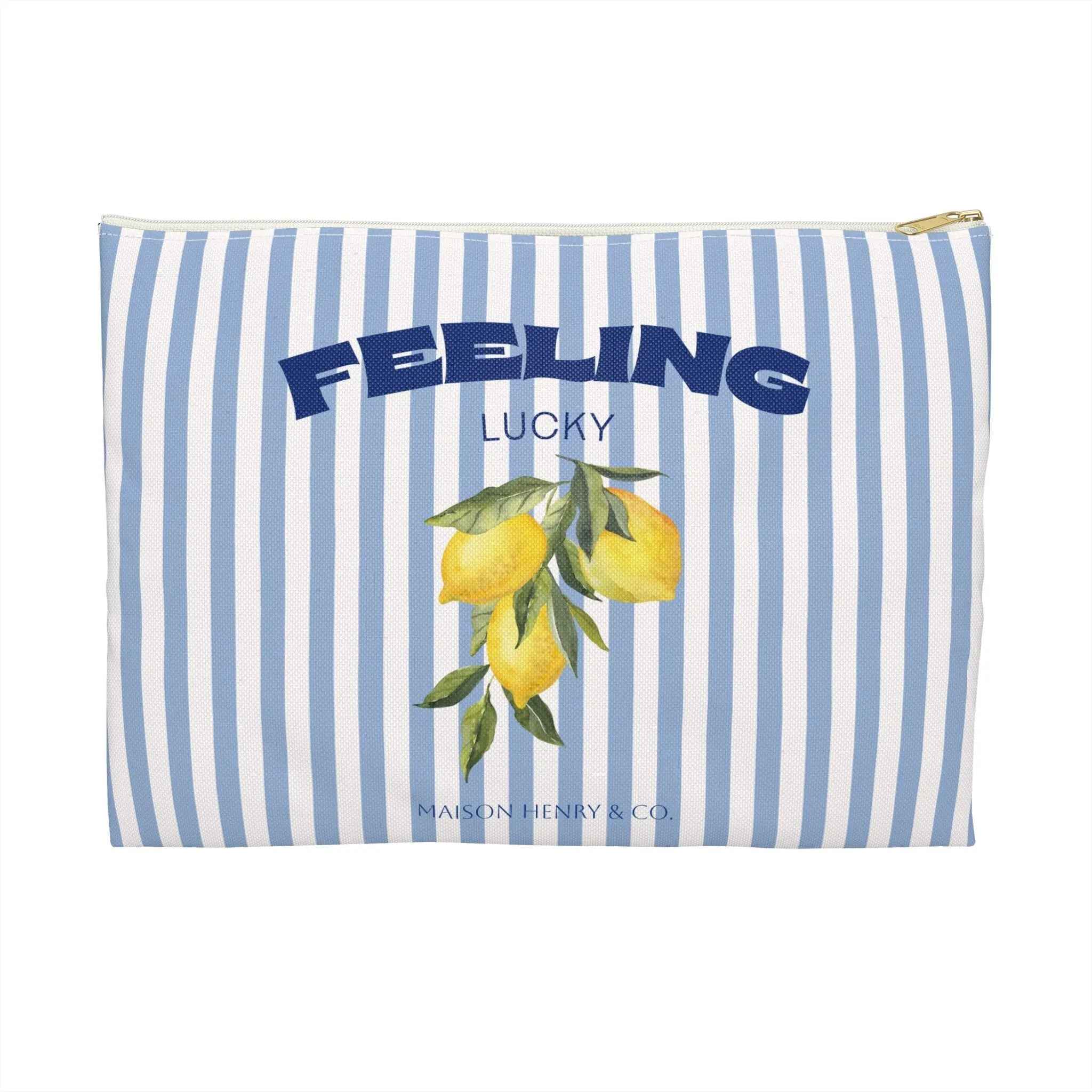 Feeling Lucky Kosmetiktasche Blau - Maison Henry & Co.