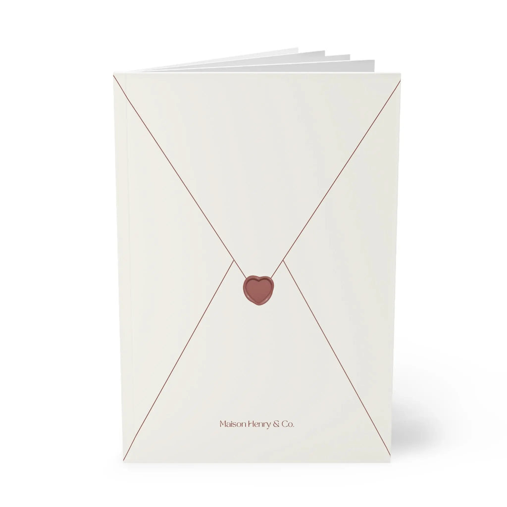 Heart Envelope Softcover Notebook - Maison Henry & Co.