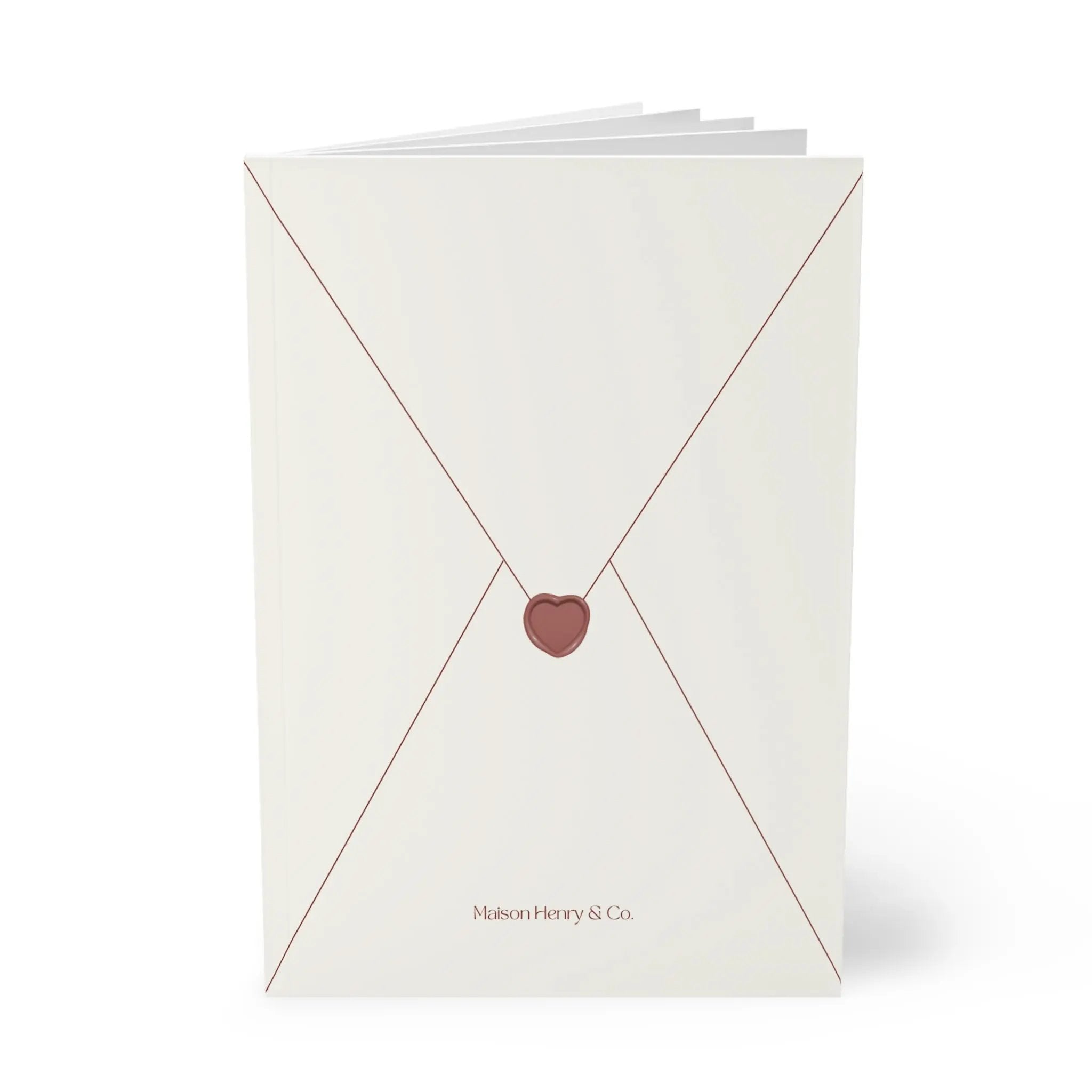 Heart Envelope Softcover Notebook - Maison Henry & Co.