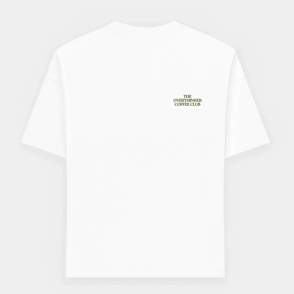 the overthinker coffee club oversized T-Shirt - Maison Henry & Co.