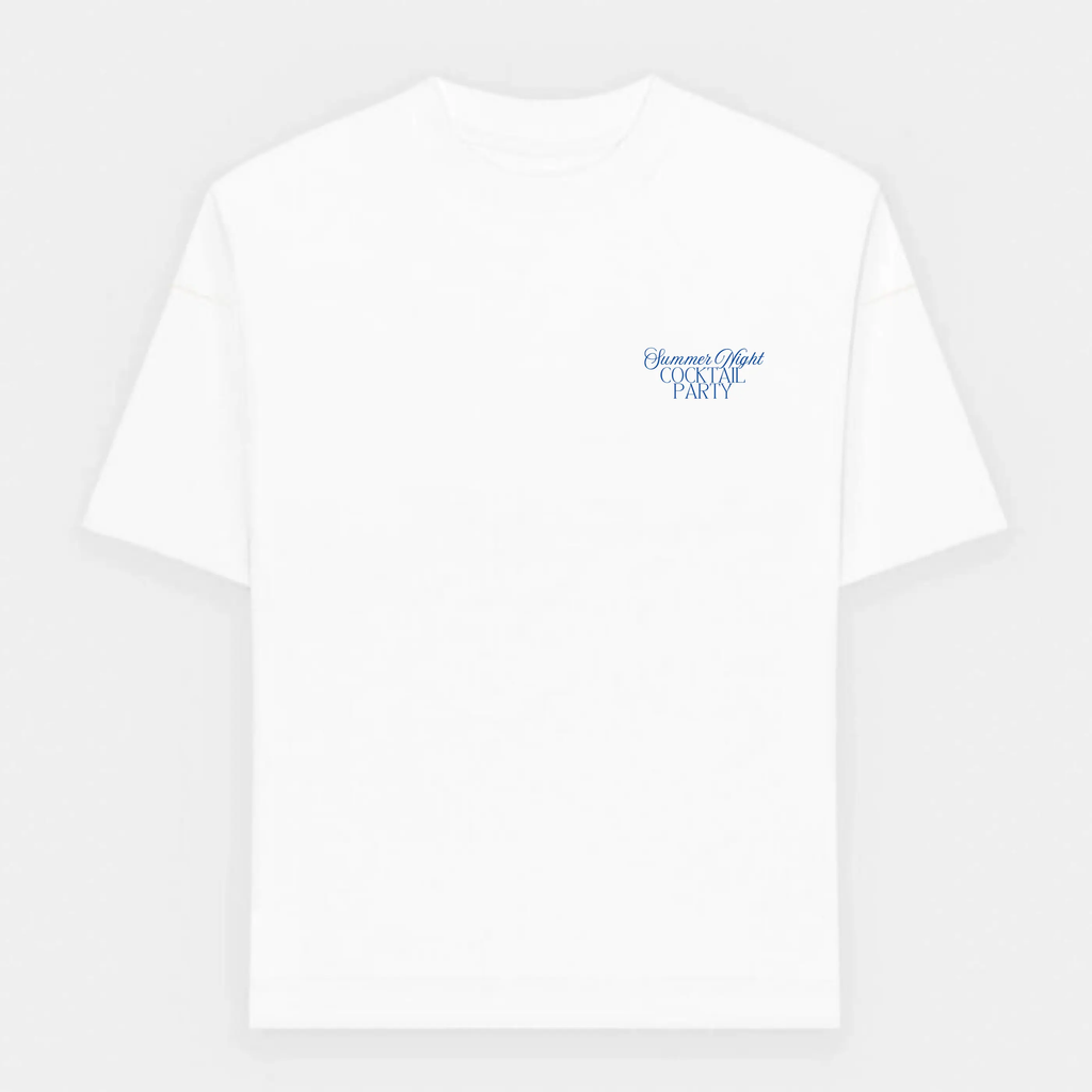 Summer night cocktail party oversized T-Shirt - Maison Henry & Co.
