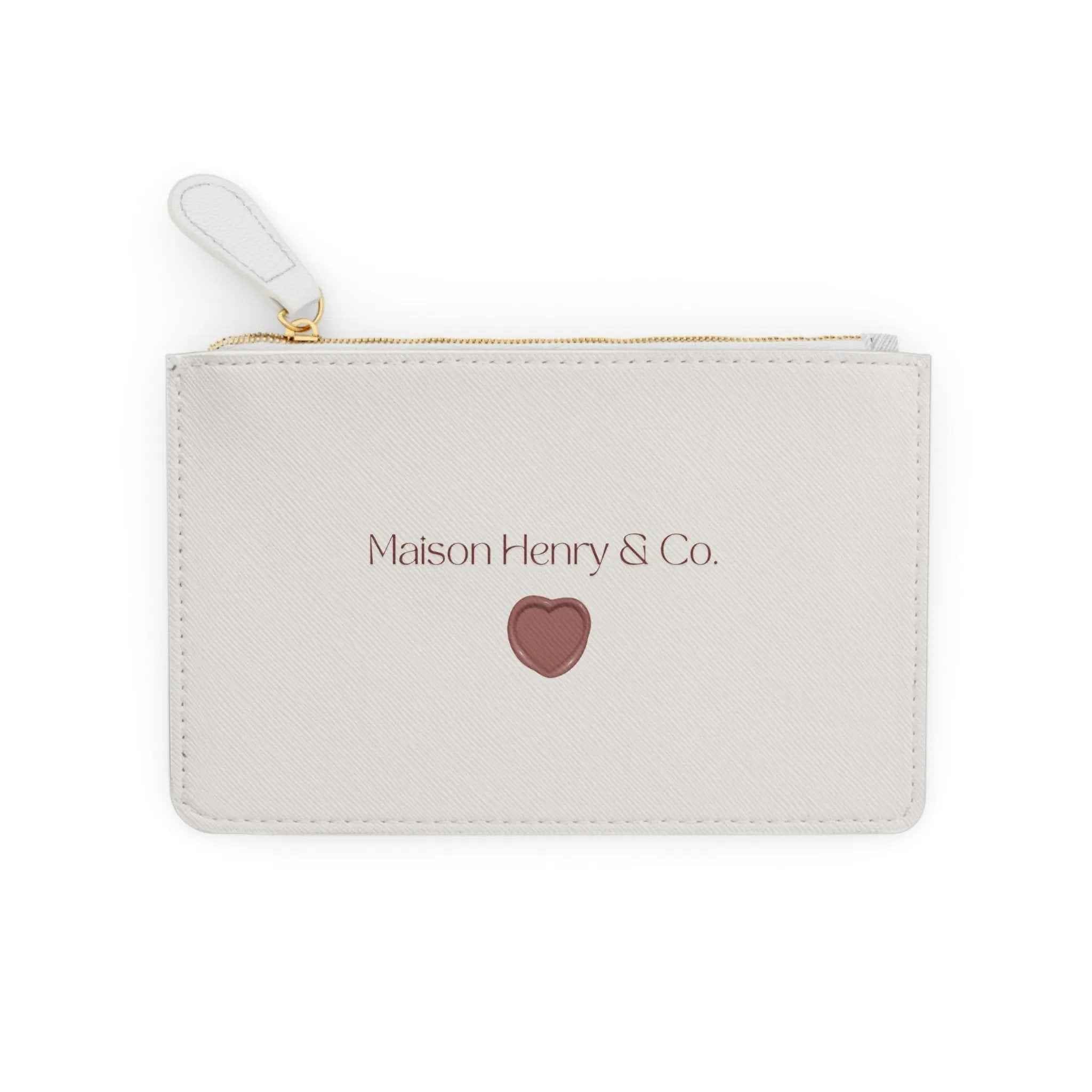 Leopard Cherry Print Mini Geldbörse - Maison Henry & Co.