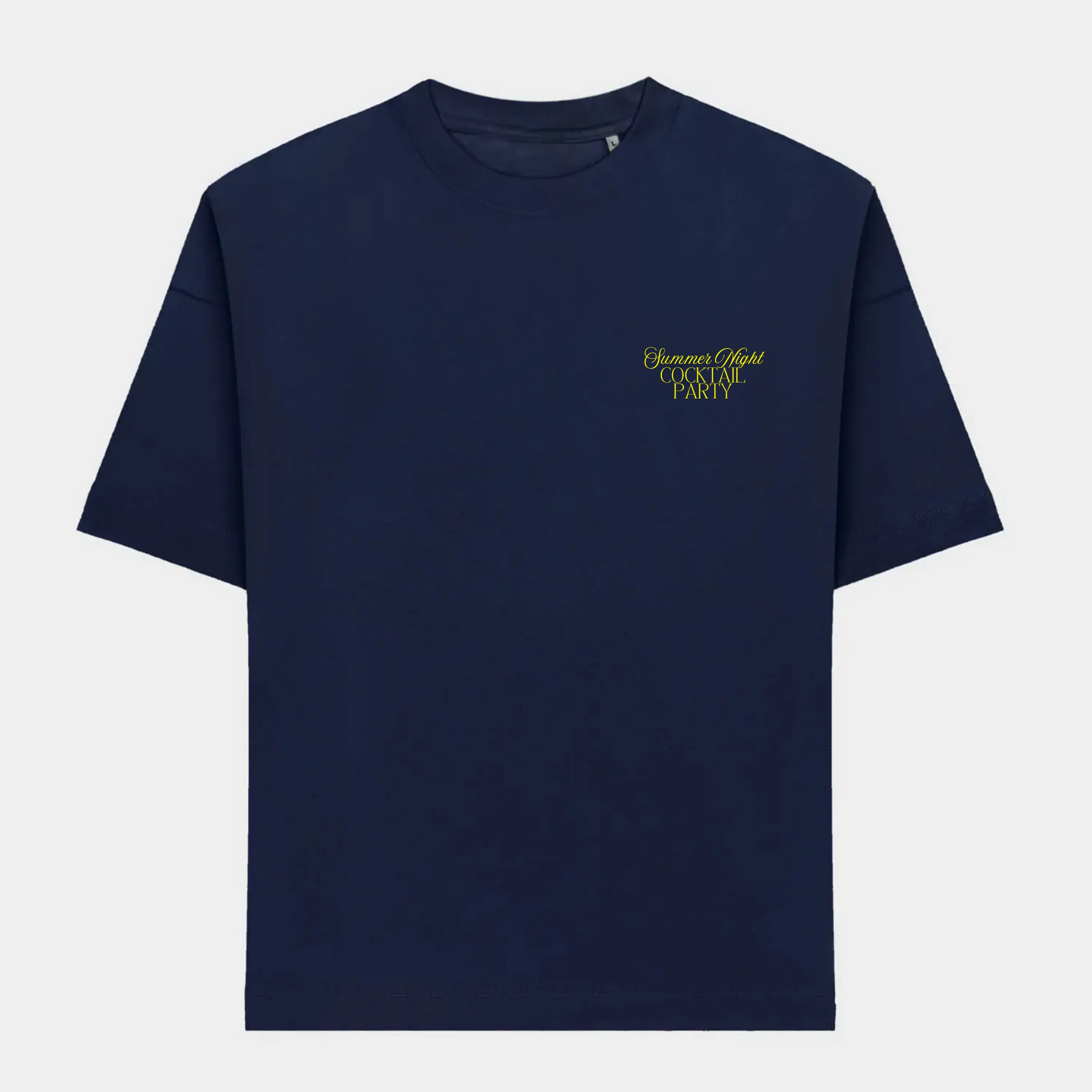 Summer night cocktail party oversized T-Shirt - Maison Henry & Co.