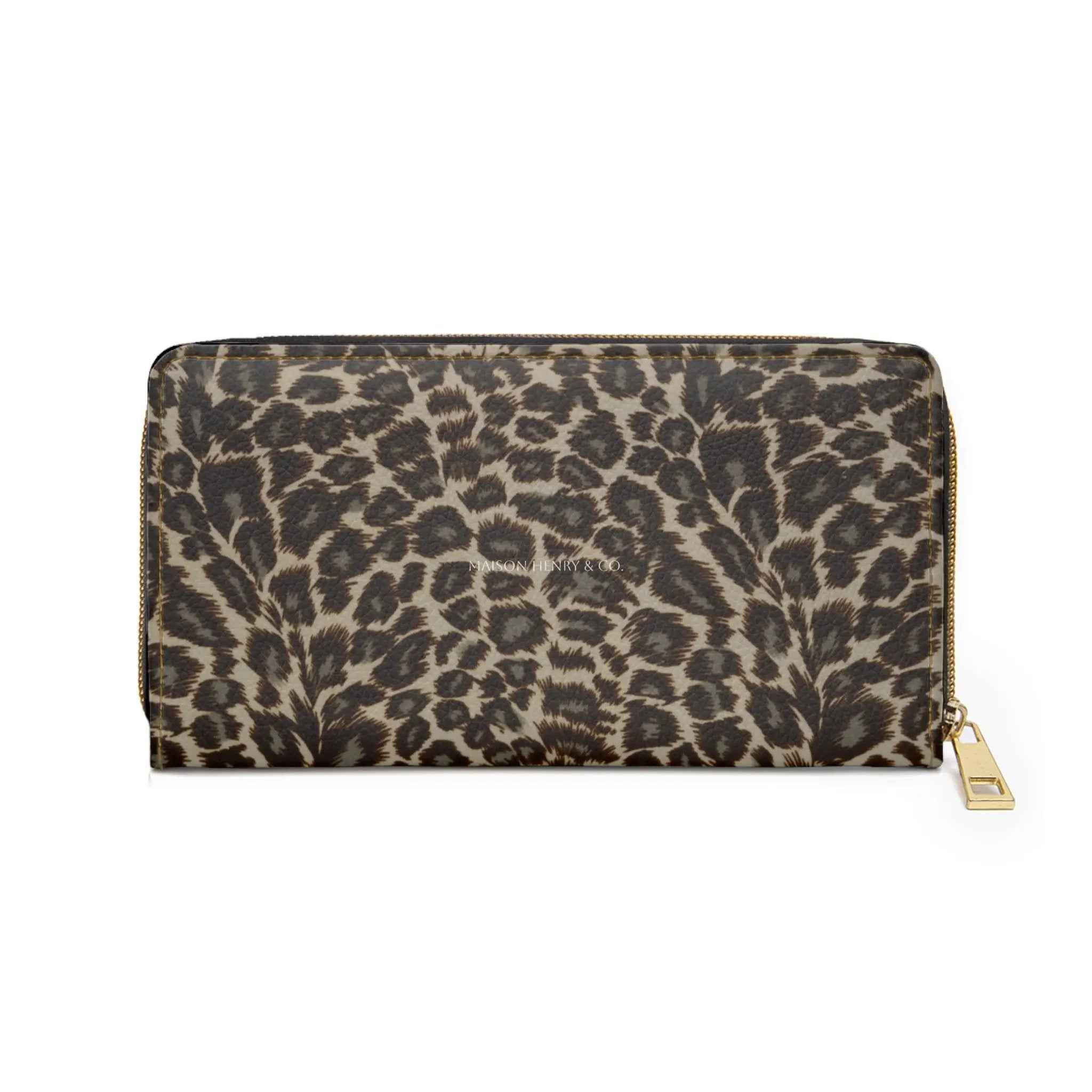Leopard Cherry Print Portemonnaie - Maison Henry & Co.