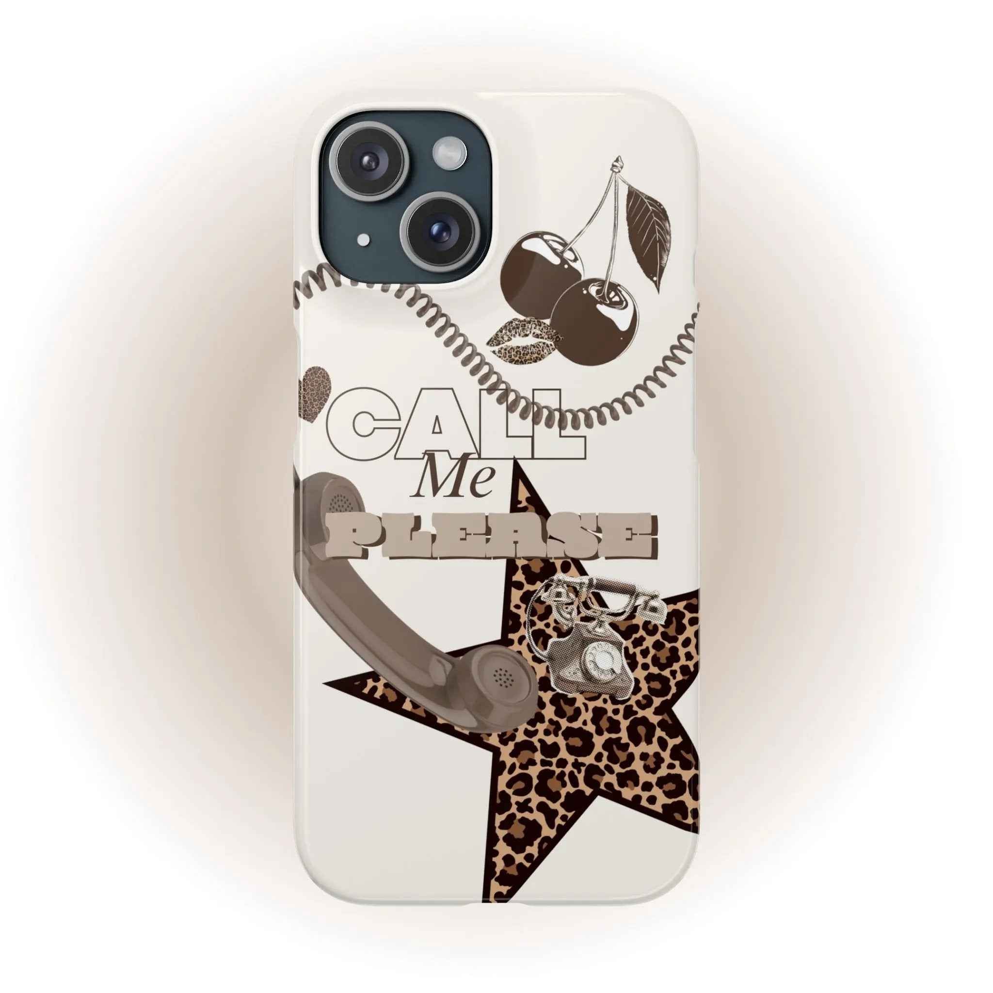 Leopard ‚Call Me Please‘ Handyhülle - Maison Henry & Co.