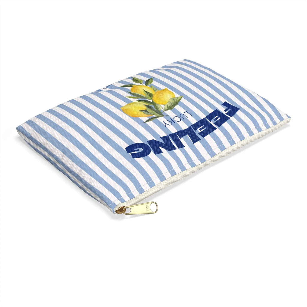 Feeling Lucky Kosmetiktasche Blau - Maison Henry & Co.