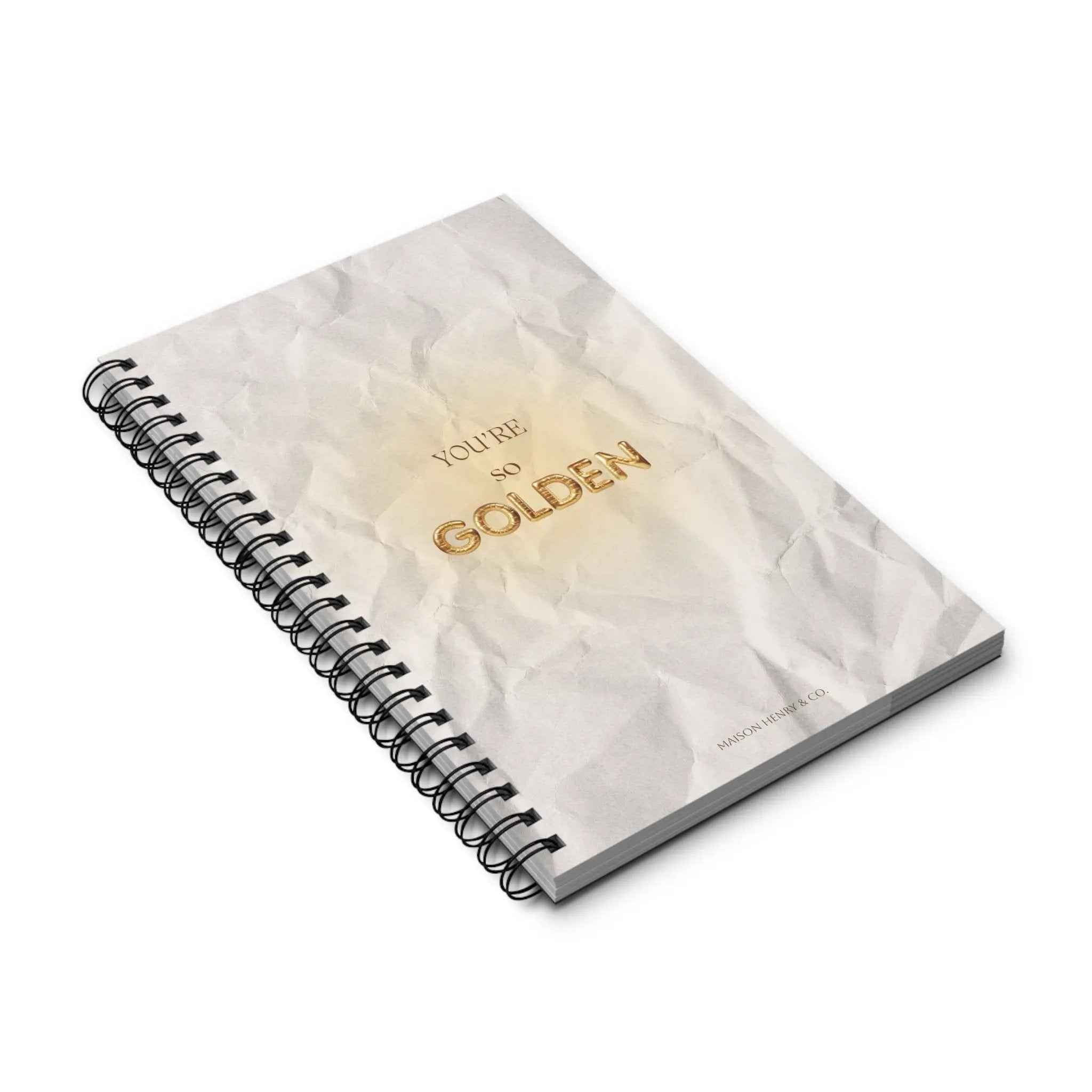 You’re So Golden Spiralnotizbuch - Maison Henry & Co.