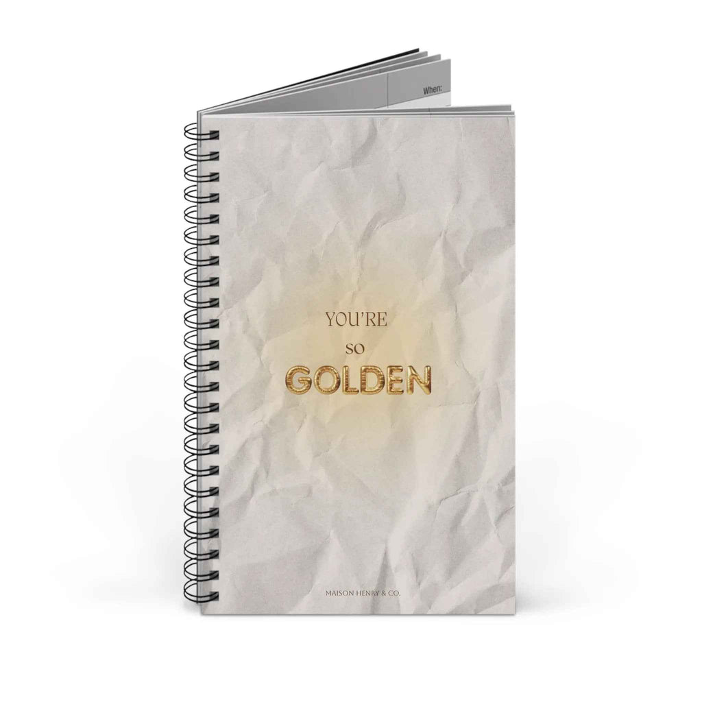You’re So Golden Spiralnotizbuch - Maison Henry & Co.