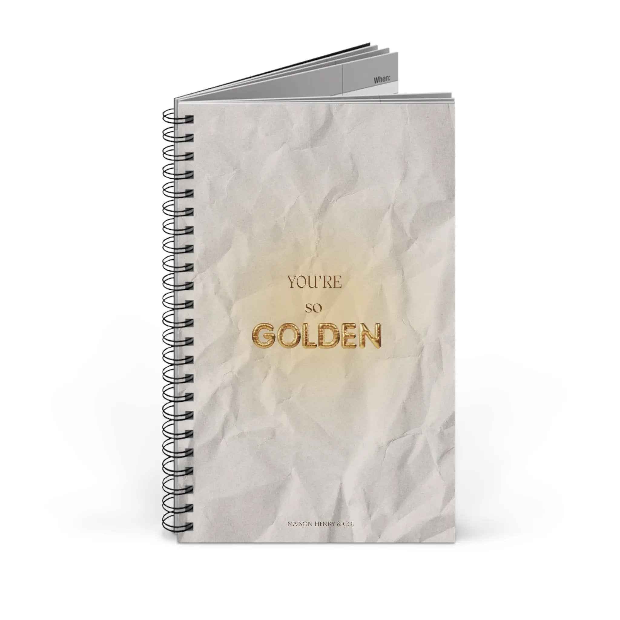 You’re So Golden Spiralnotizbuch - Maison Henry & Co.