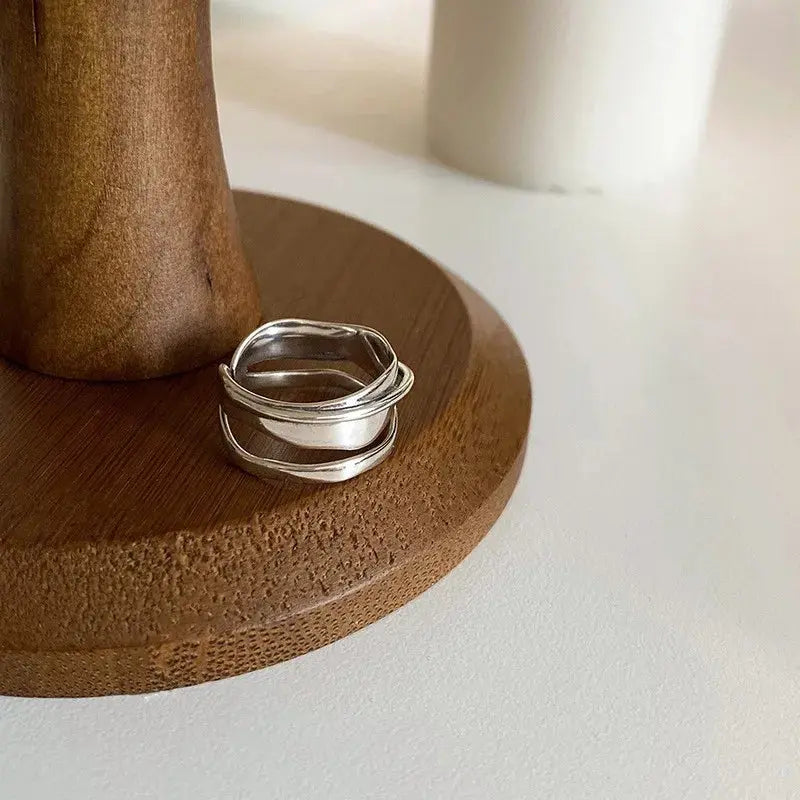 925 Sterling Silber Mehrlagen-Ring in verschiedenen Varianten - Maison Henry & Co.