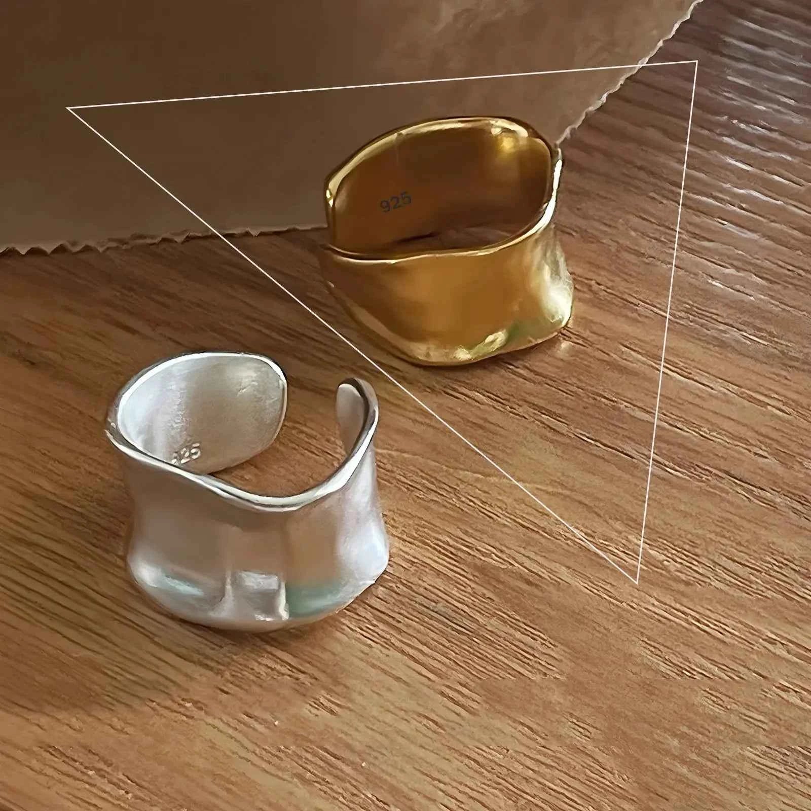 925 Sterling Silver Multilayer Ring