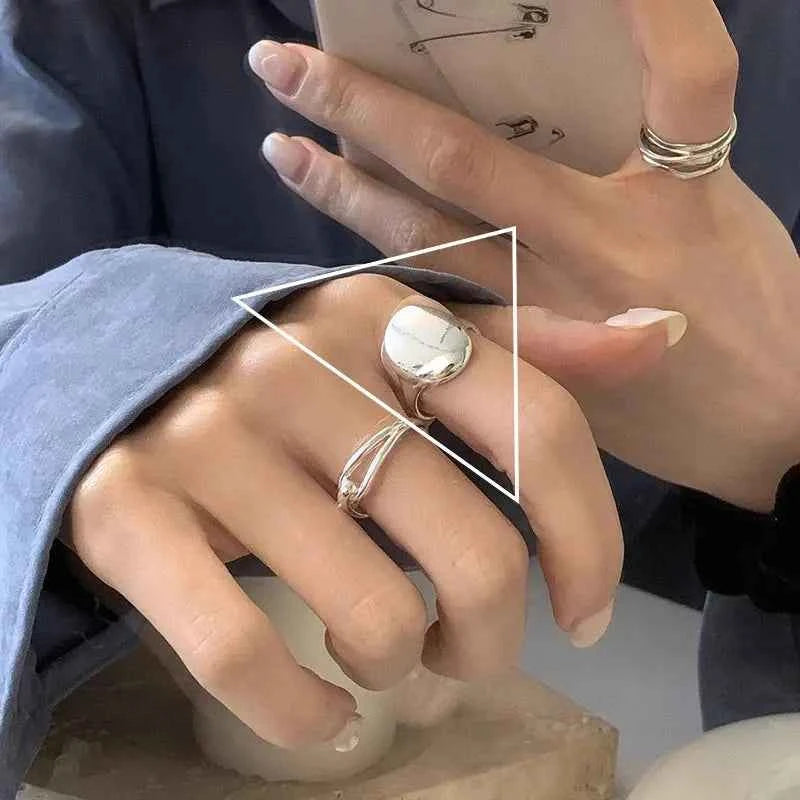 925 Sterling Silver Multilayer Ring