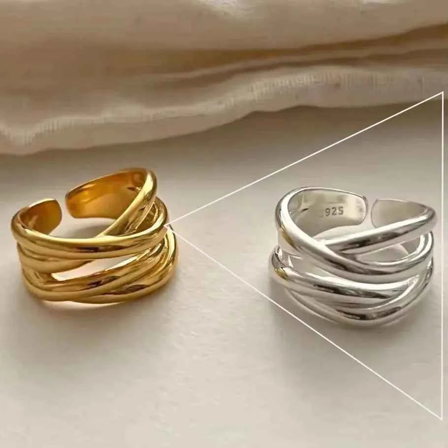 925 Sterling Silber Mehrlagen-Ring in verschiedenen Varianten - Maison Henry & Co.