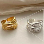 925 Sterling Silber Mehrlagen-Ring in verschiedenen Varianten - Maison Henry & Co.