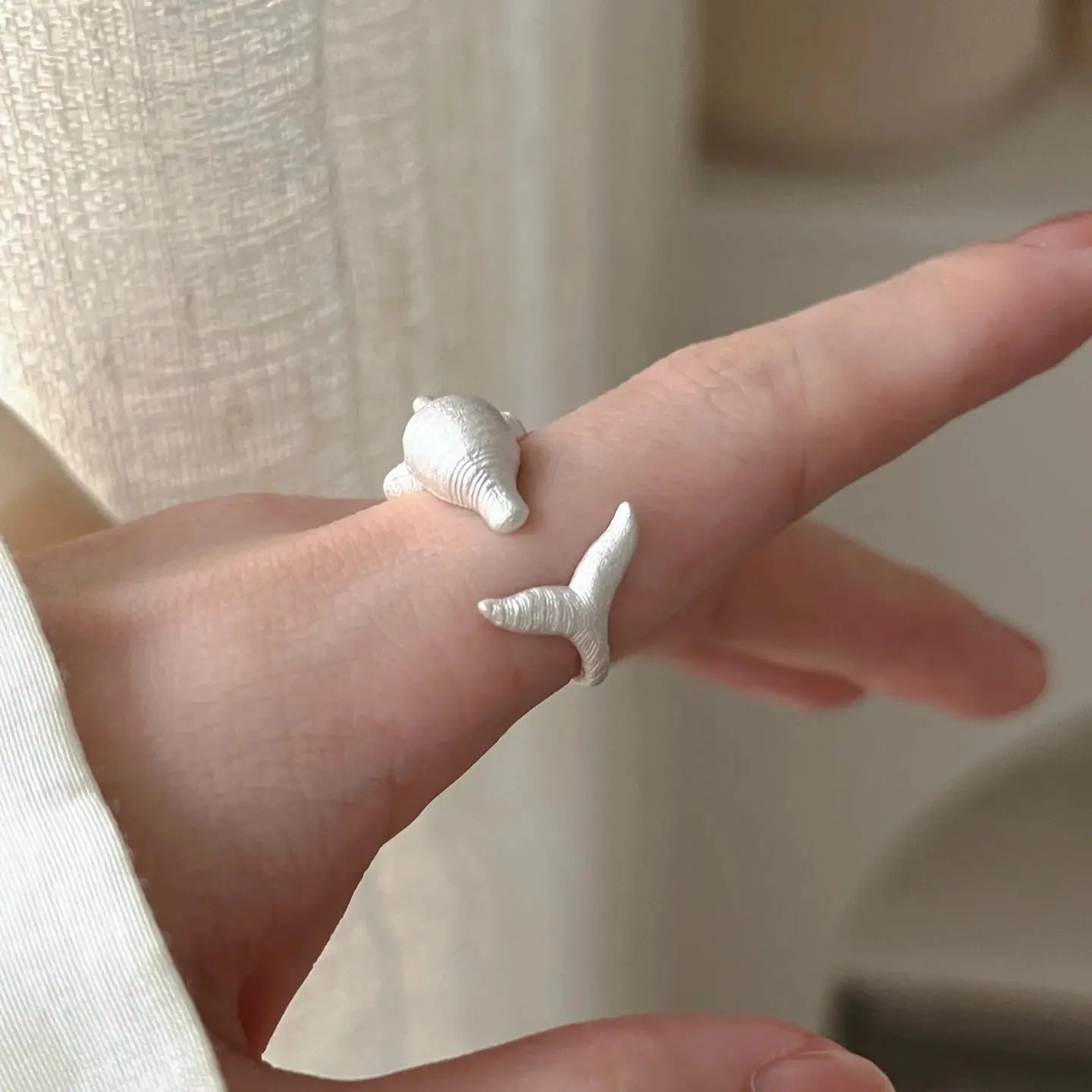 PANJBJ 925 Sterling Silver Frosting Geometry Ring for Women Wide Texture Versatile Handmade Ins Jewelry Gift Dropshipping Maison Henry & Co.