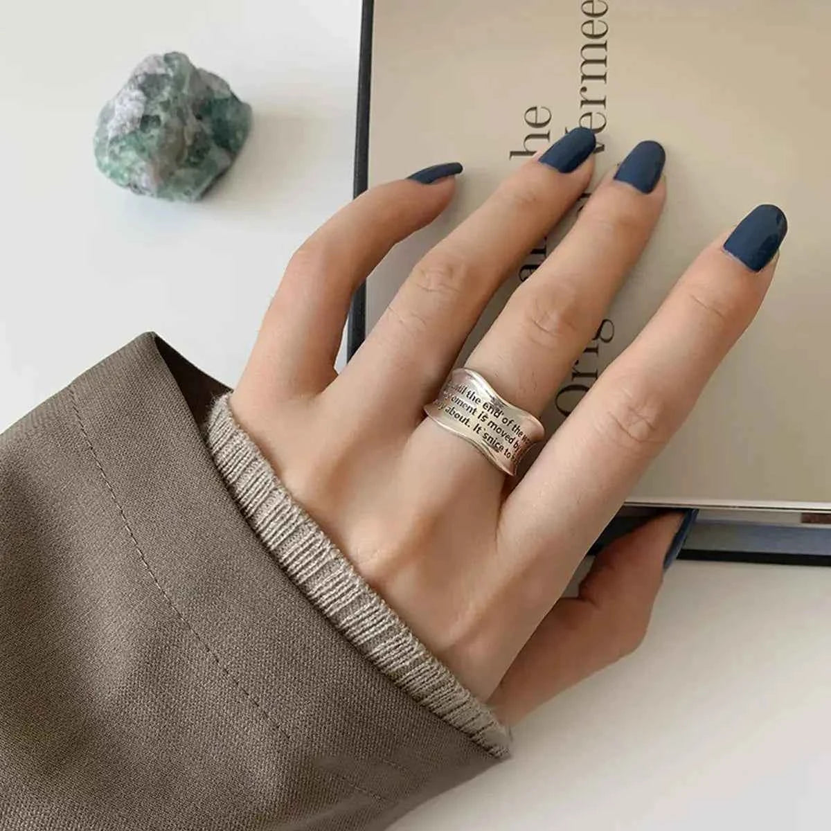 925 Sterling Silver Multilayer Ring