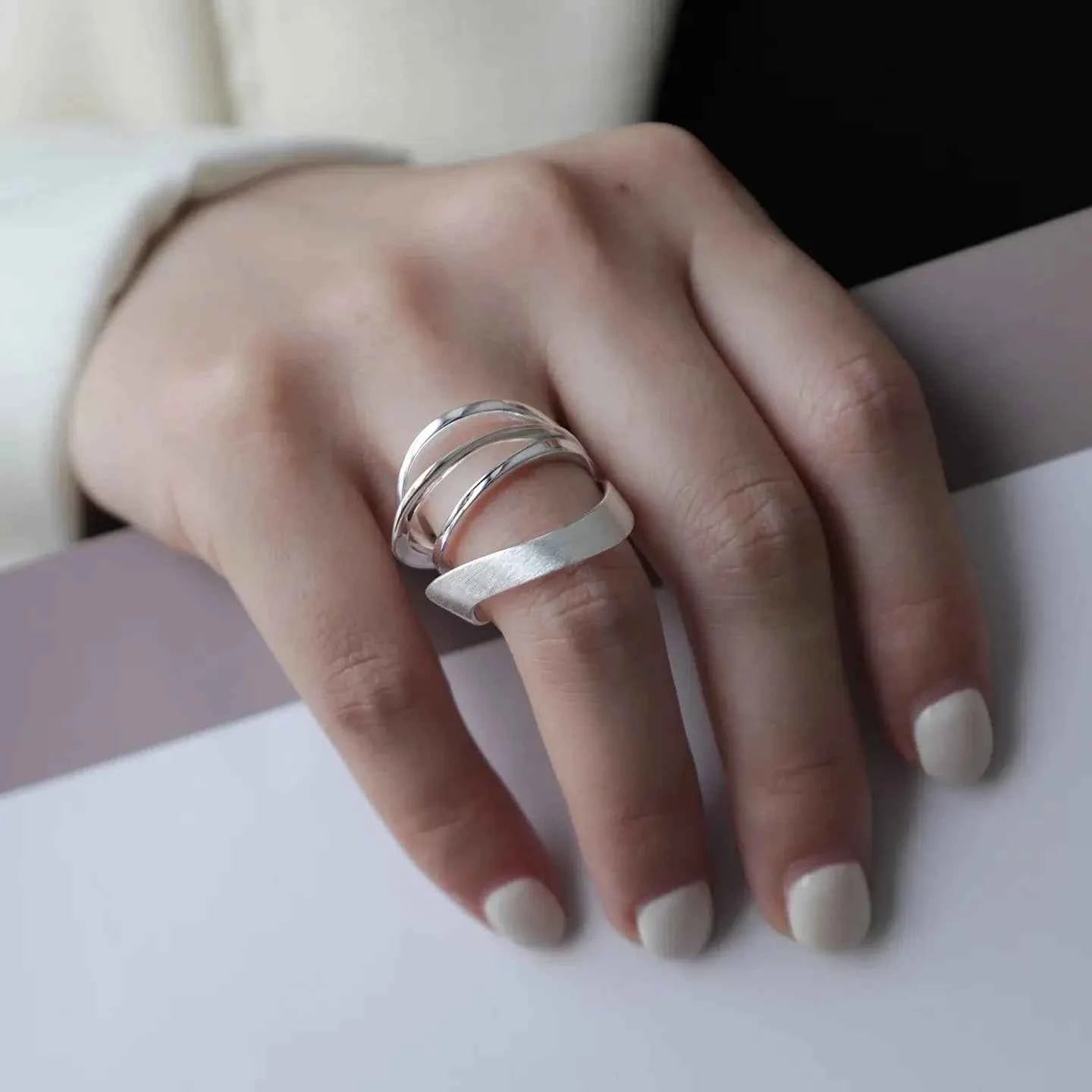 925 Sterling Silver Geometrie Ring