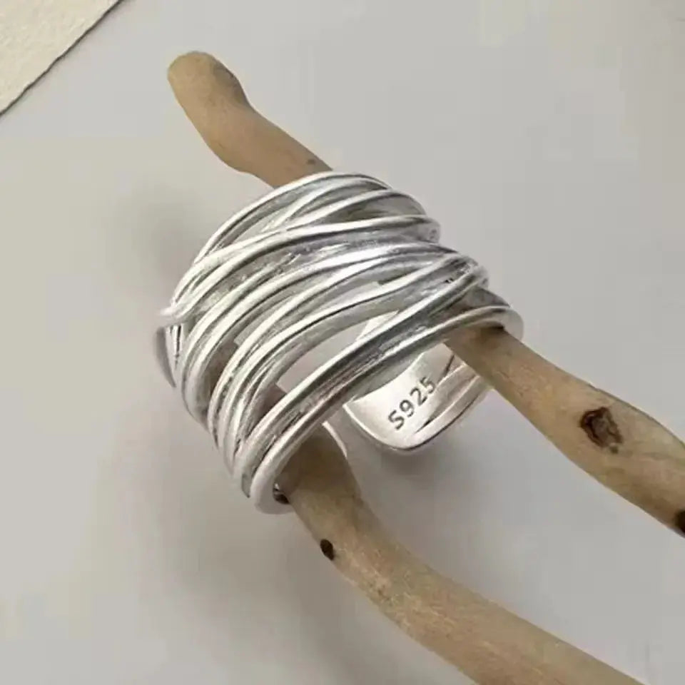 925 Sterling Silber Mehrlagen-Ring in verschiedenen Varianten - Maison Henry & Co.