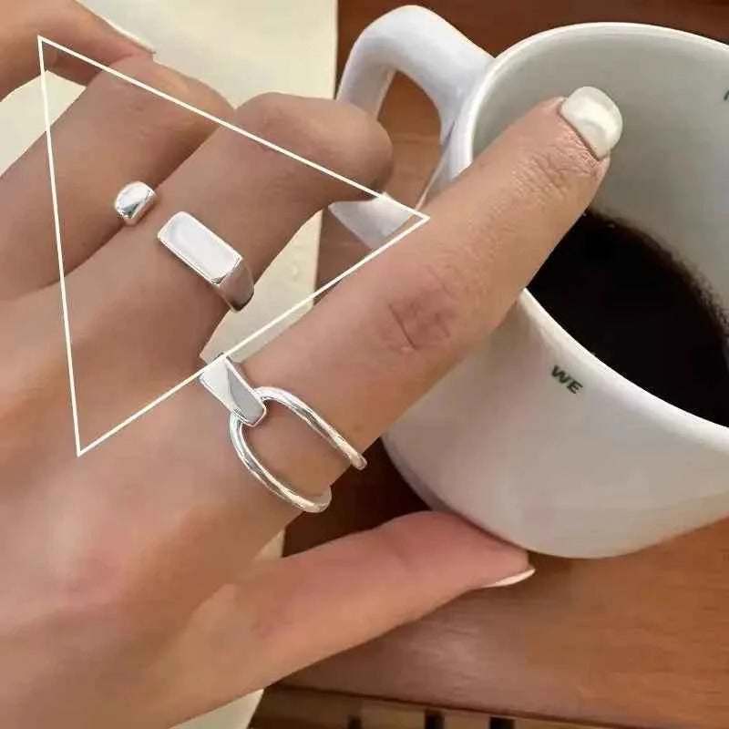 925 Sterling Silver Multilayer Ring