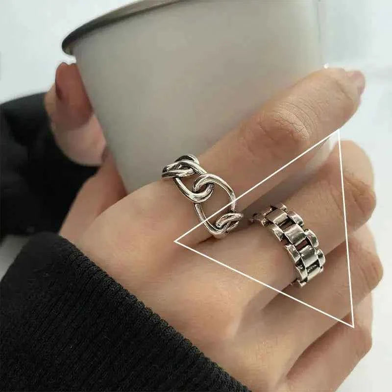 925 Sterling Silver Multilayer Ring