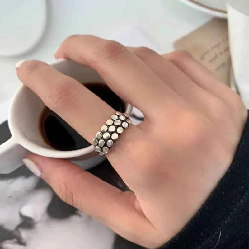 925 Sterling Silver Multilayer Ring