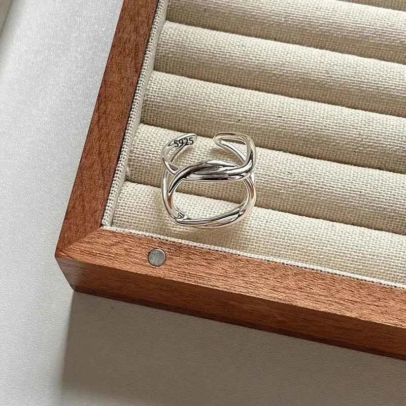 925 Sterling Silver Geometrie Ring