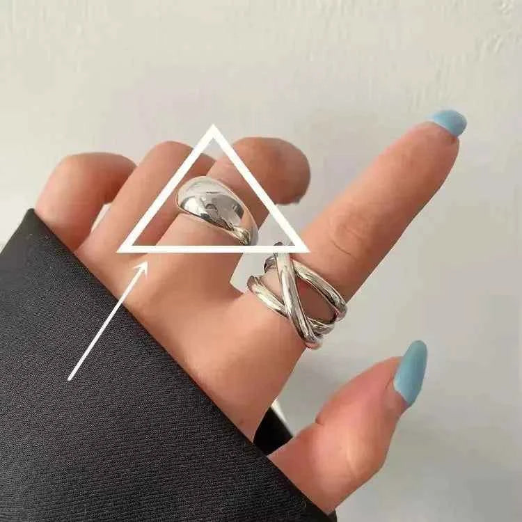 925 Sterling Silver Multilayer Ring