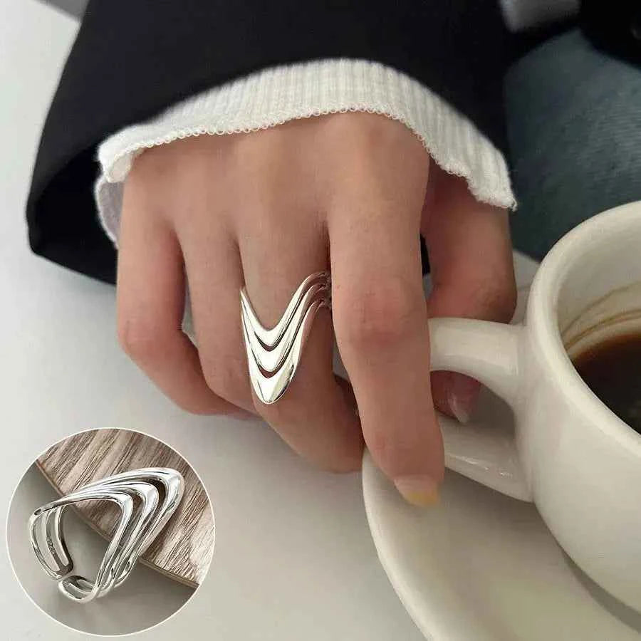 925 Sterling Silver Geometrie Ring